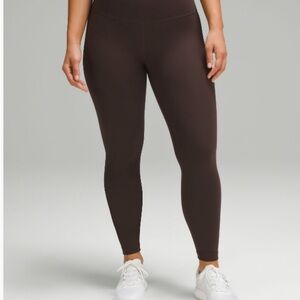 Lululemon Wunder Train Contour Fit High Rise Tight 25" Espresso
